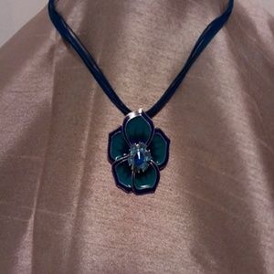 Blue and purple necklace